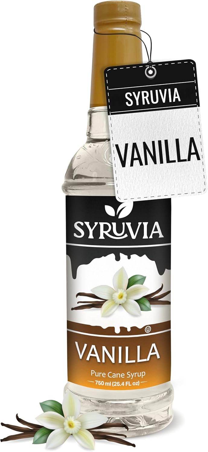 Syruvia Vanilla Coffee Syrup — 25.4 fl oz