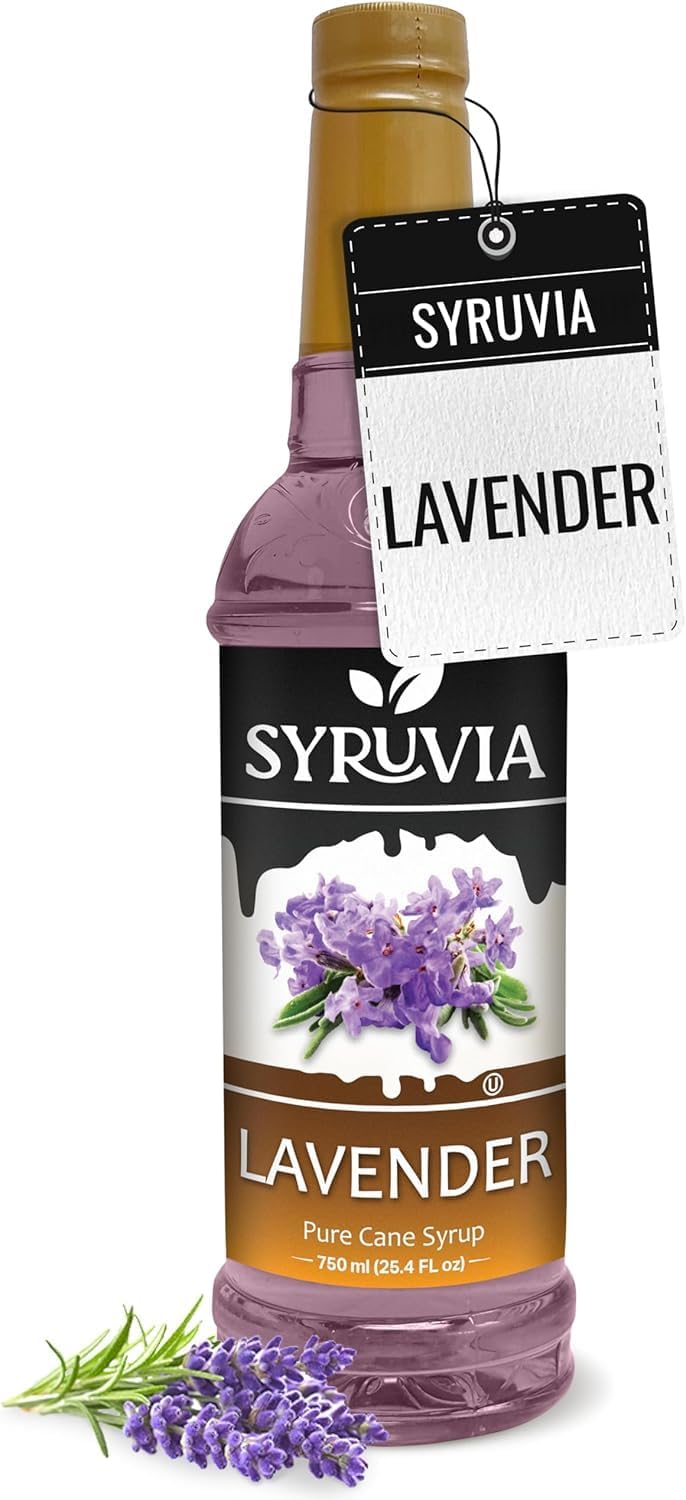 Syruvia Lavender Coffee Syrup — 25.4 fl oz (750 ml)