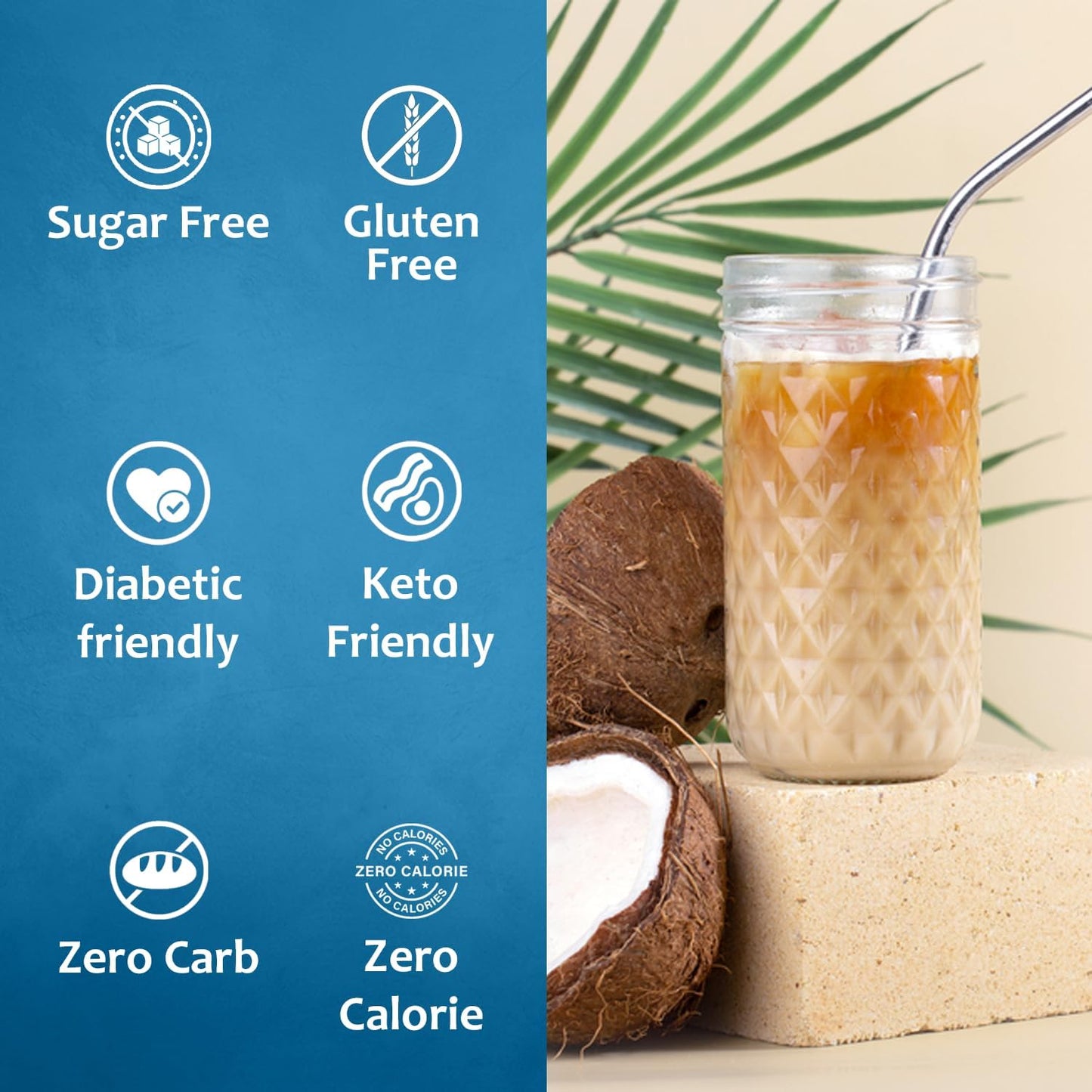 Syruvia Sugar-Free Coconut Coffee Syrup — 25.4 fl oz (750 ml)