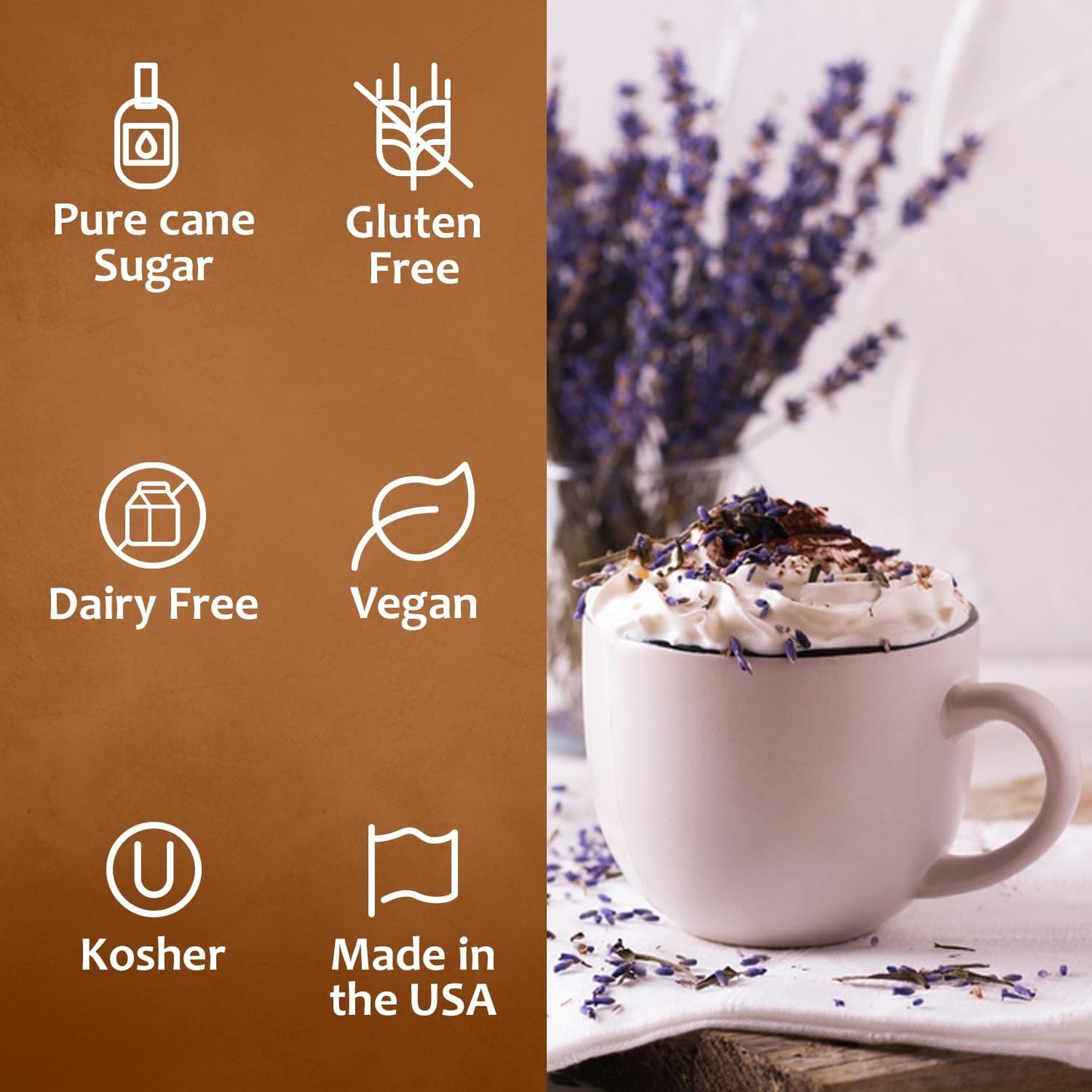 Syruvia Lavender Coffee Syrup — 25.4 fl oz (750 ml)