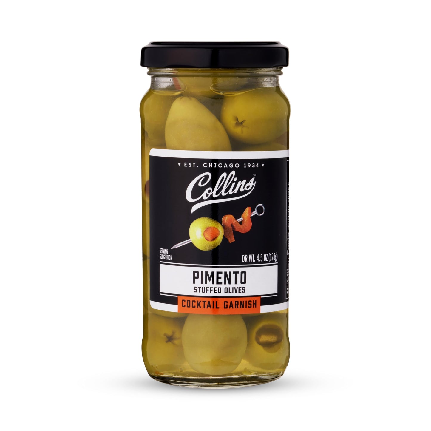 Collins Gourmet Martini Pimento Olives — 4.75 oz