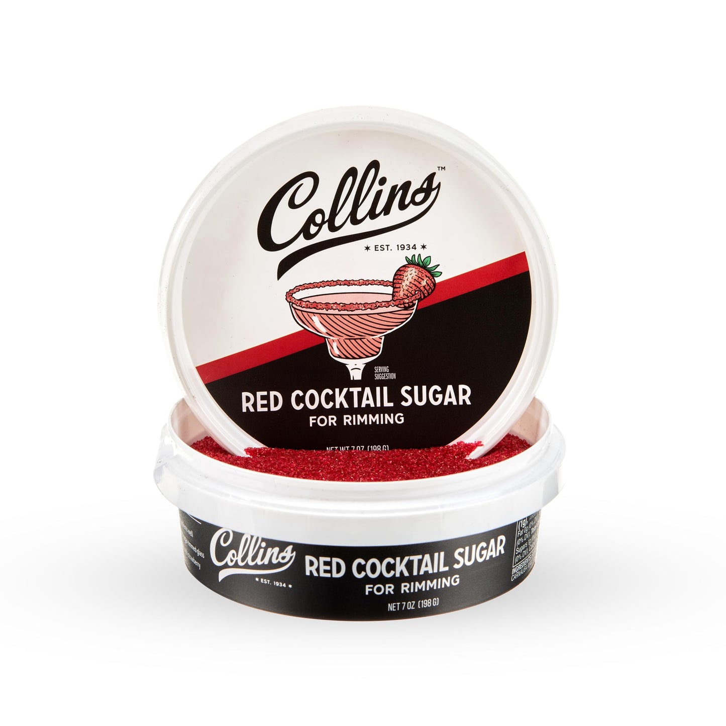 Collins Red Cocktail Sugar — 7 oz