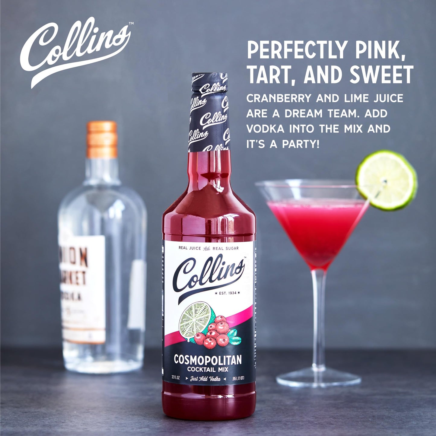 Collins Cosmopolitan Cocktail Mix — 32 oz