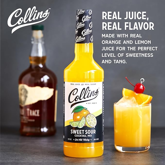Collins Accessories Sweet & Sour Cocktail Mix, 32.0 Fluid Ounce