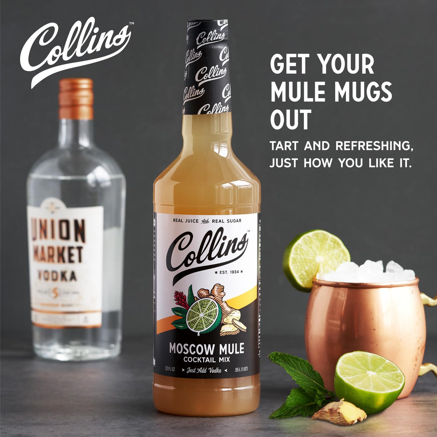 Collins Moscow Mule Cocktail Mix — 32 oz