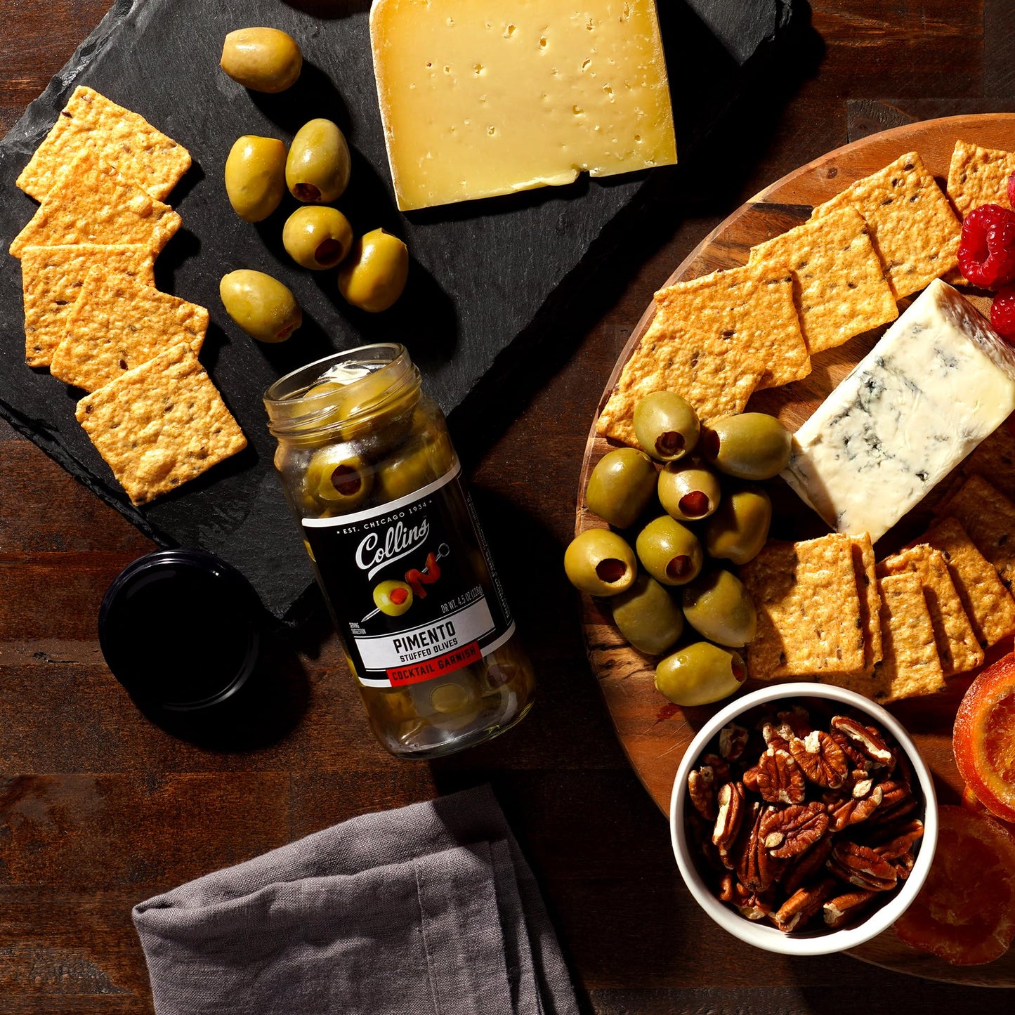 Collins Gourmet Martini Pimento Olives — 4.75 oz