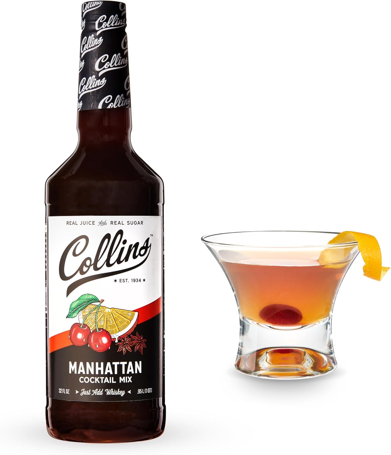 Collins Manhattan Cocktail Mix, 32.0 Fluid Ounce