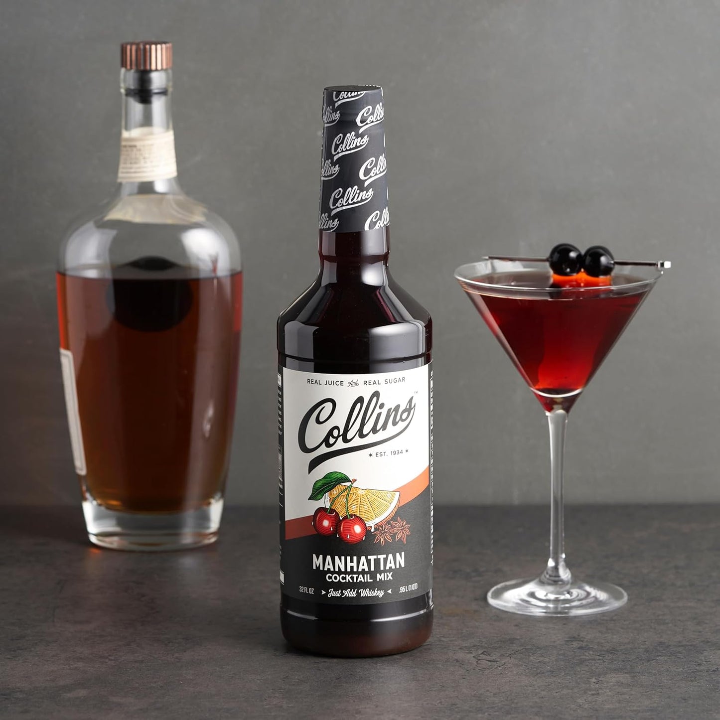 Collins Manhattan Cocktail Mix, 32.0 Fluid Ounce