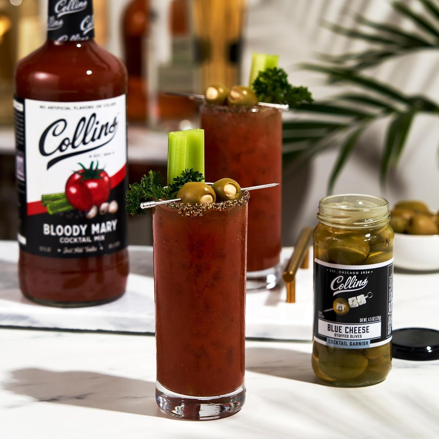 Collins 6000 32 oz. Classic Bloody Mary Cocktail Mix, Multi Colored