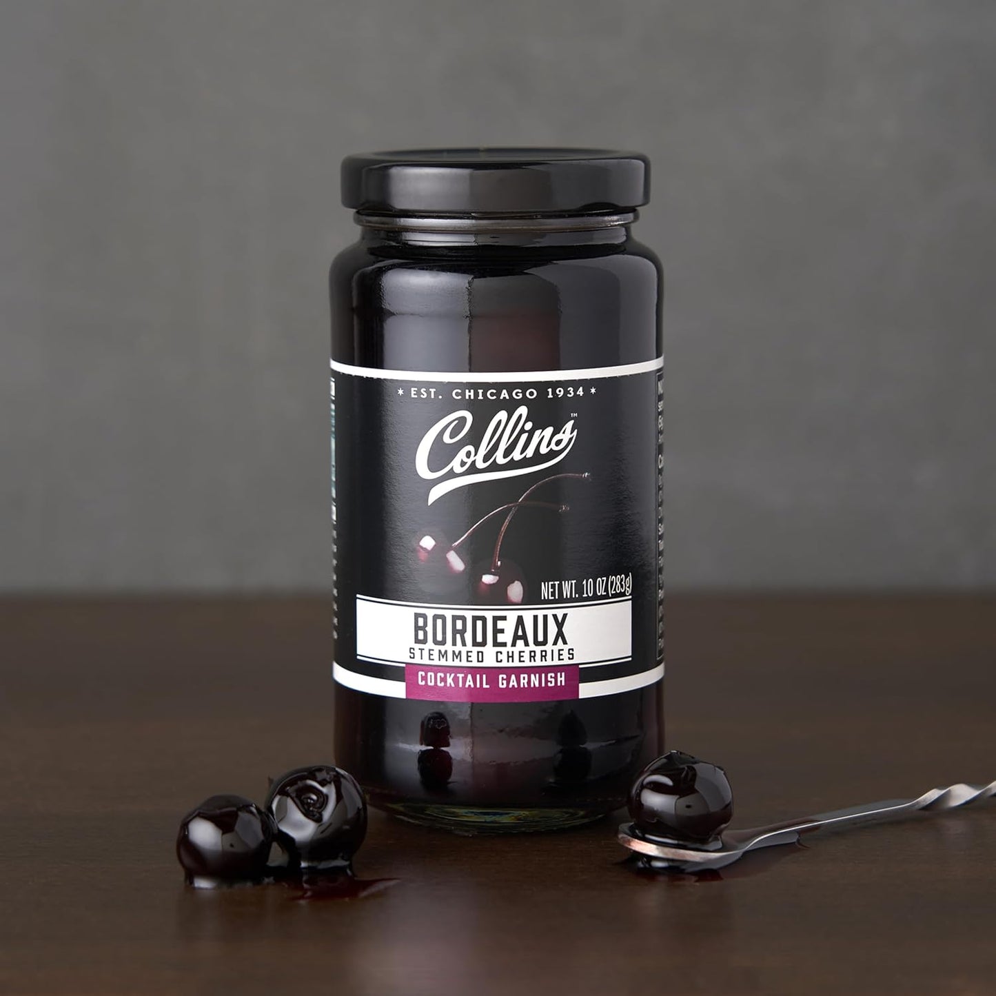 Collins Bordeaux Style Cherries — 10 oz