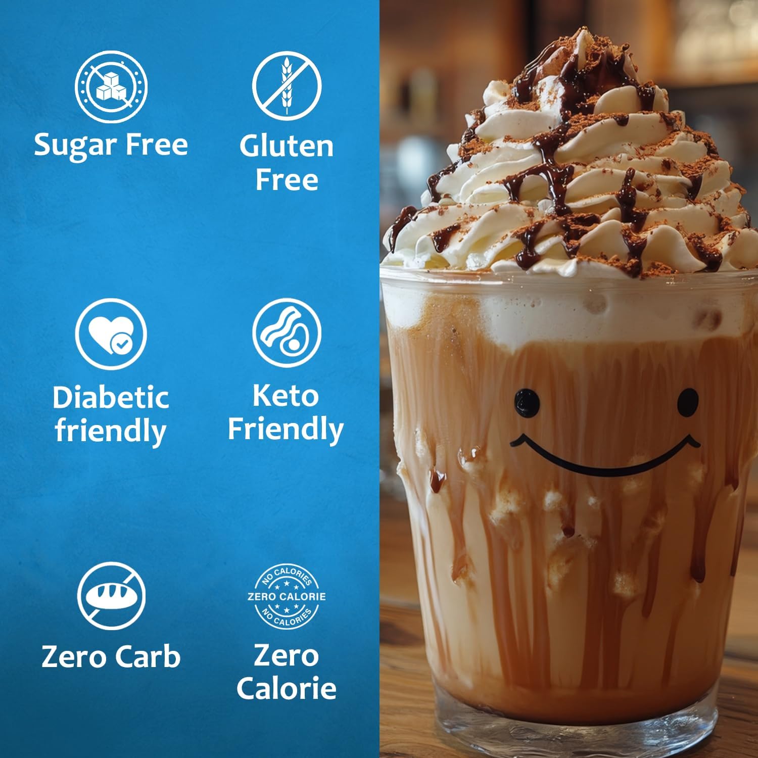 Syruvia Sugar Free Dubai Chocolate Coffee Syrup - 25.4 fl oz Premium Coffee Flavoring Syrup - 0 Calorie- Kosher Coffee Syrups, Gluten Free, Perfect for Drinks, Soda, Shakes, Desserts and More