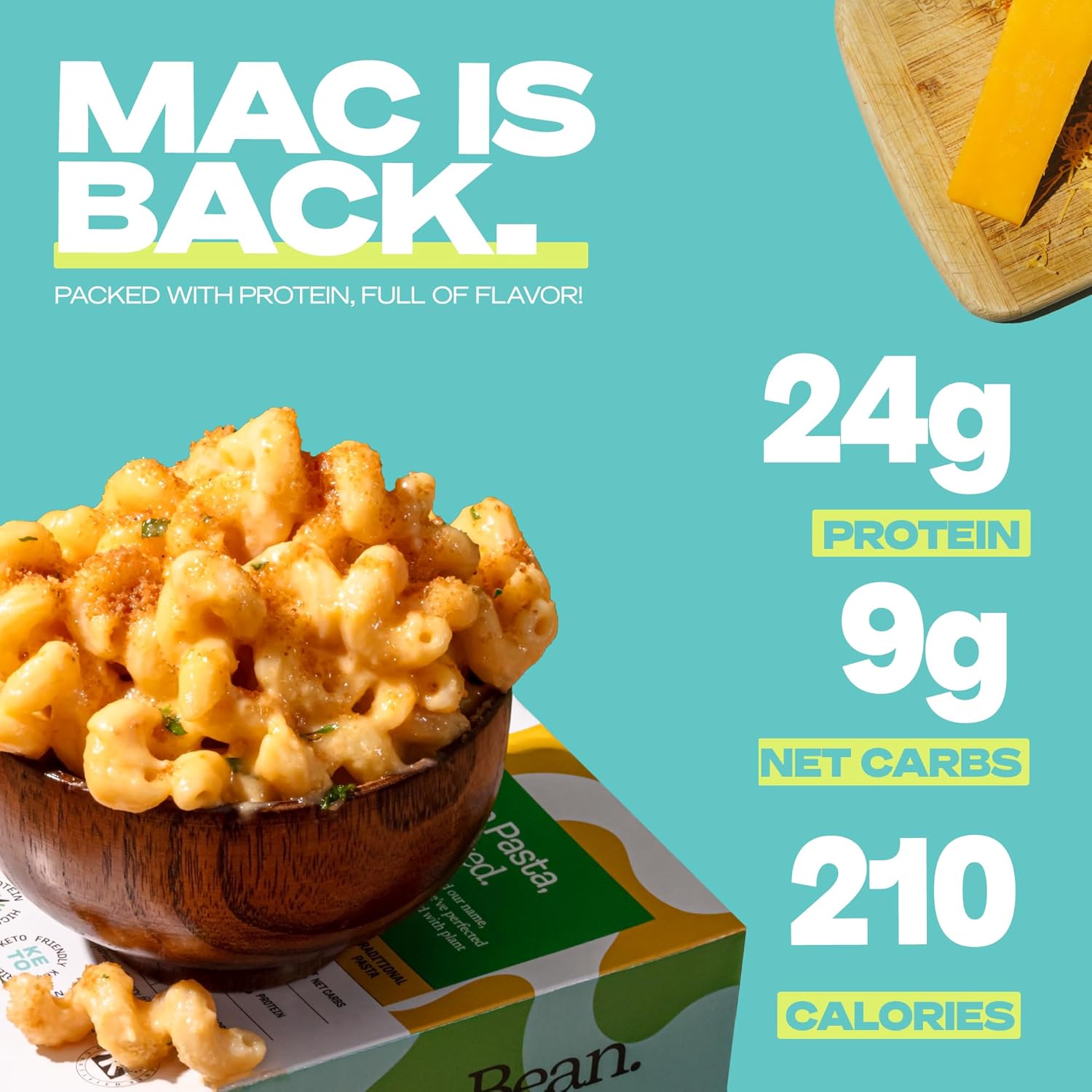 Kaizen – Protein Cheddar Mac & Cheese, Classic Cheddar – 6.4 oz