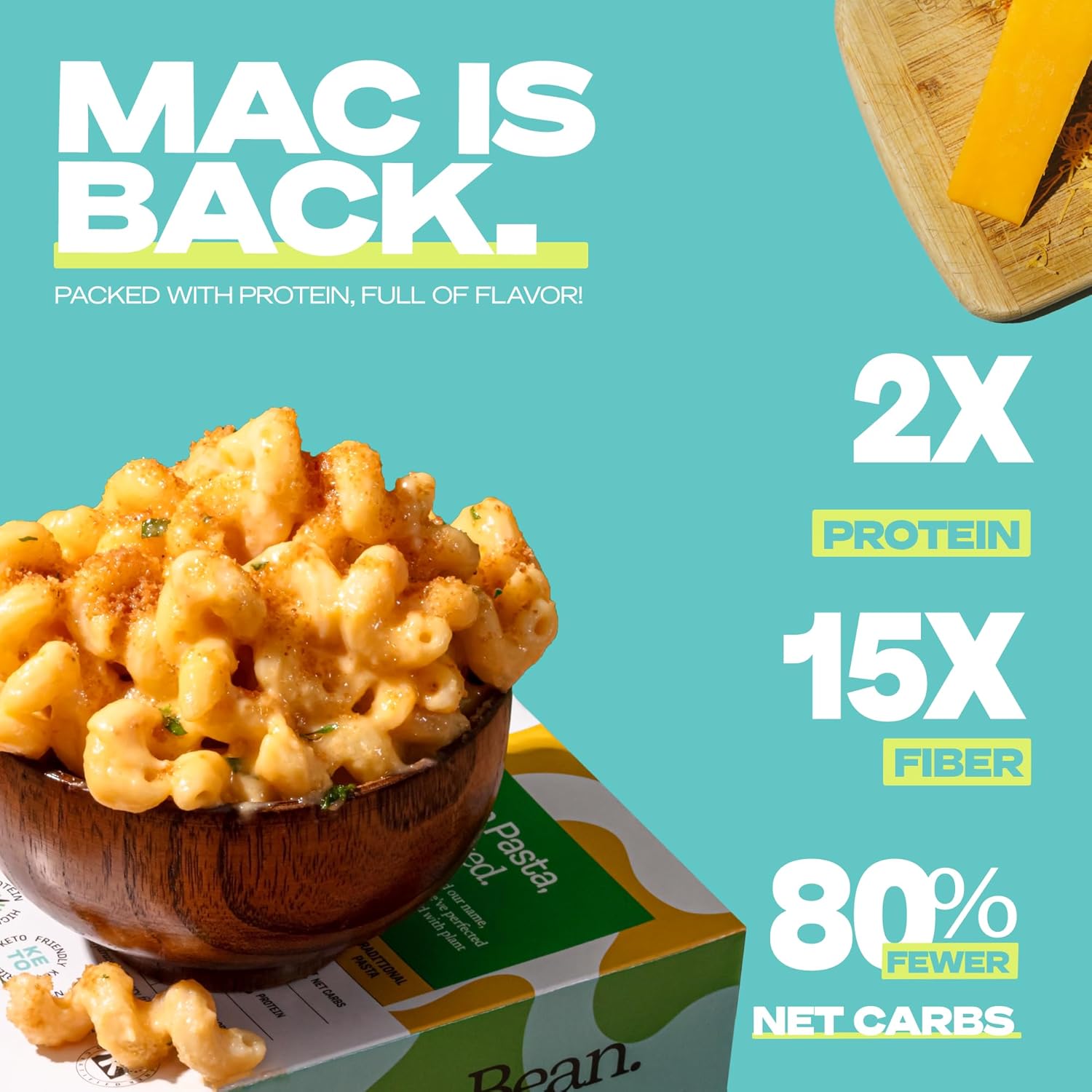 Kaizen – Protein Cheddar Mac & Cheese, Classic Cheddar – 6.4 oz