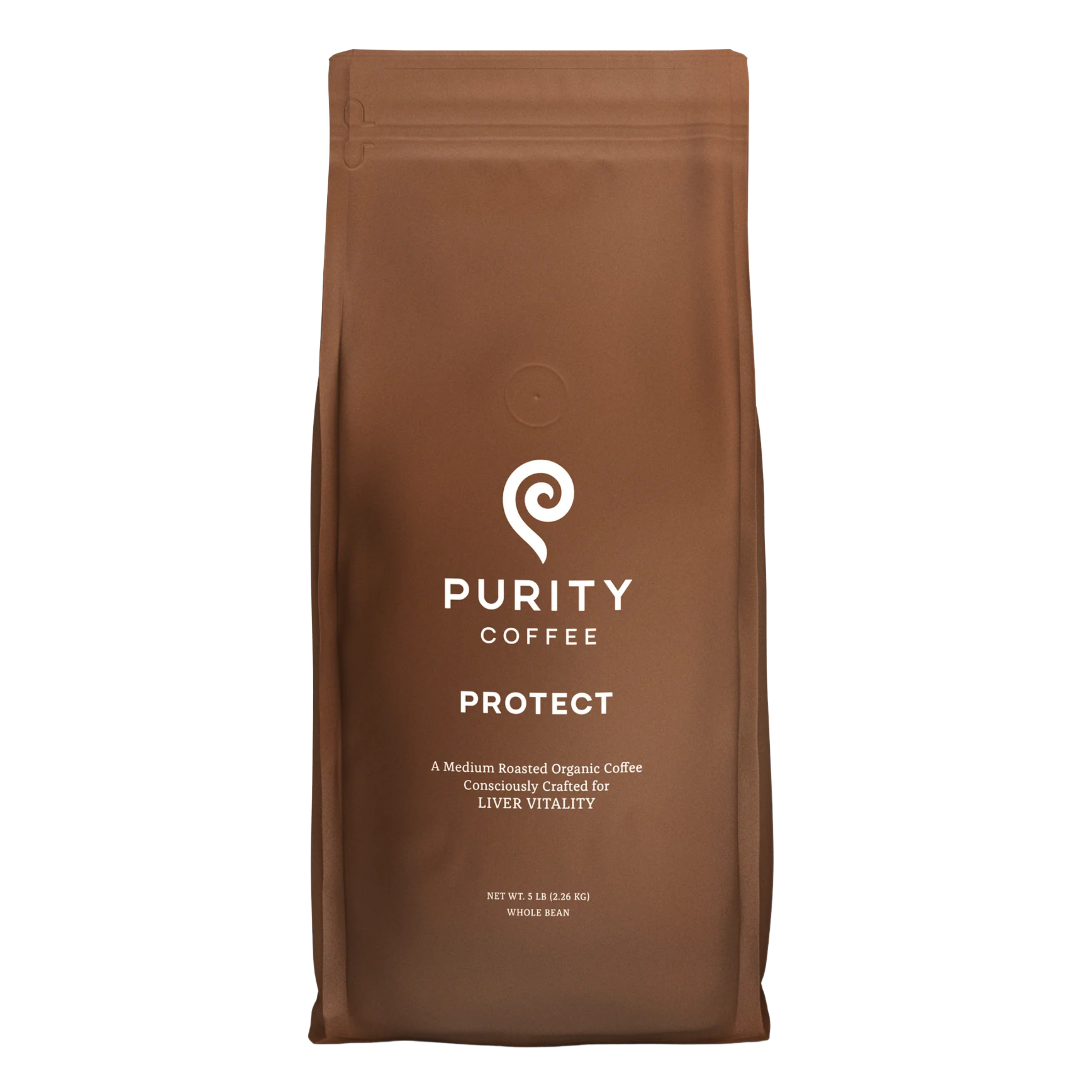 PURITY COFFEE PROTECT High Antioxidant Light-Medium Roast Whole Bean (2268g Bag)