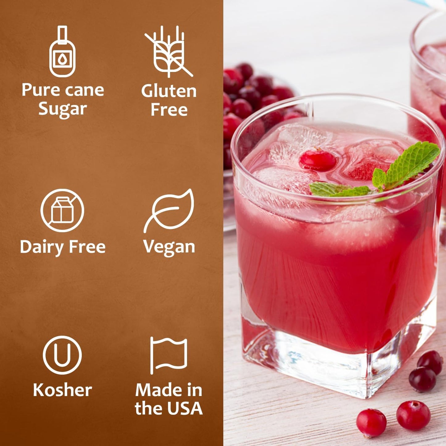 Syruvia Cherry Syrup - Premium Flavoring Syrup for Tea, Italian Sodas, Beverages, Desserts, Ice Cream, Cocktails & Mocktails - Kosher, Gluten Free - 25.4 fl oz