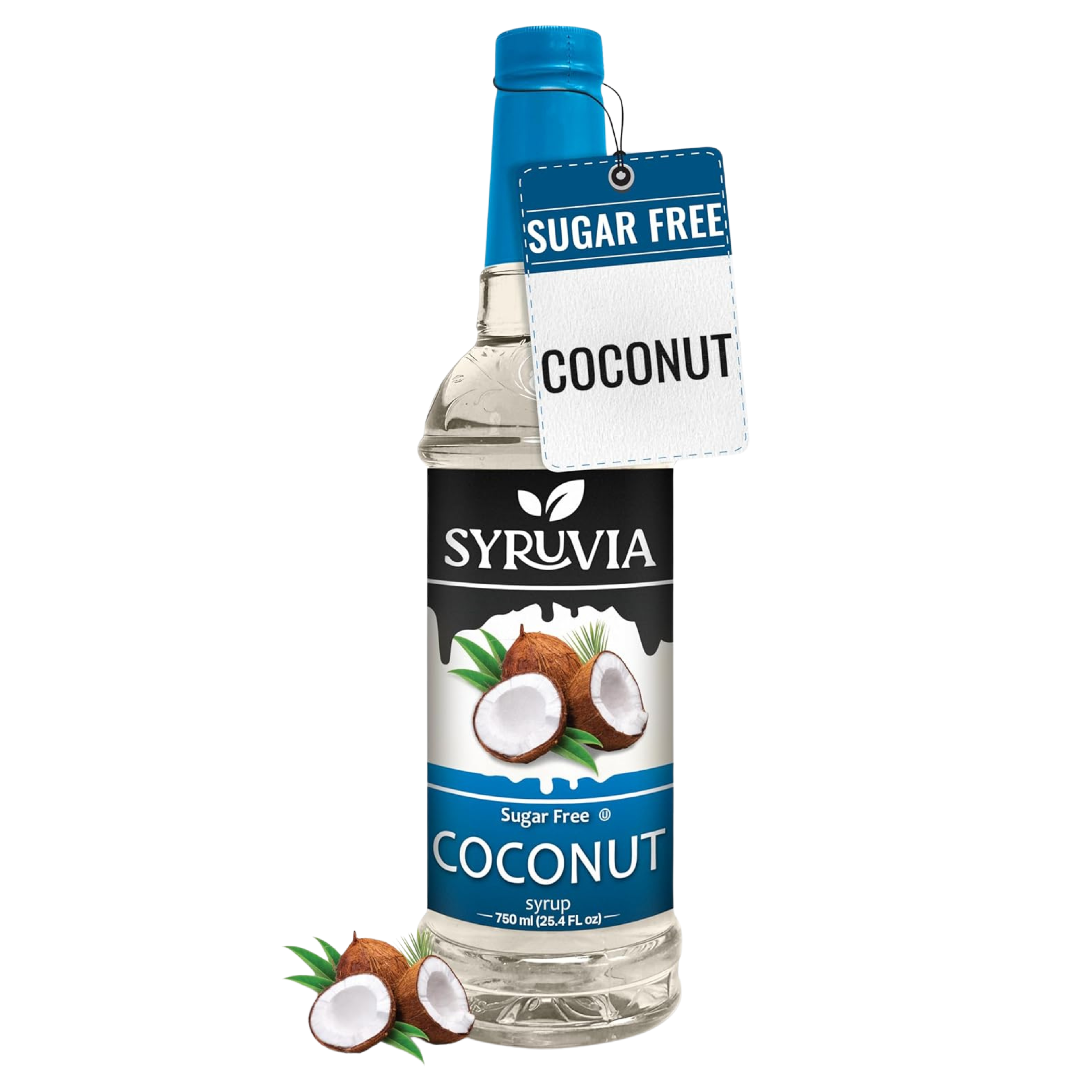 Syruvia Sugar-Free Coconut Coffee Syrup — 25.4 fl oz (750 ml)