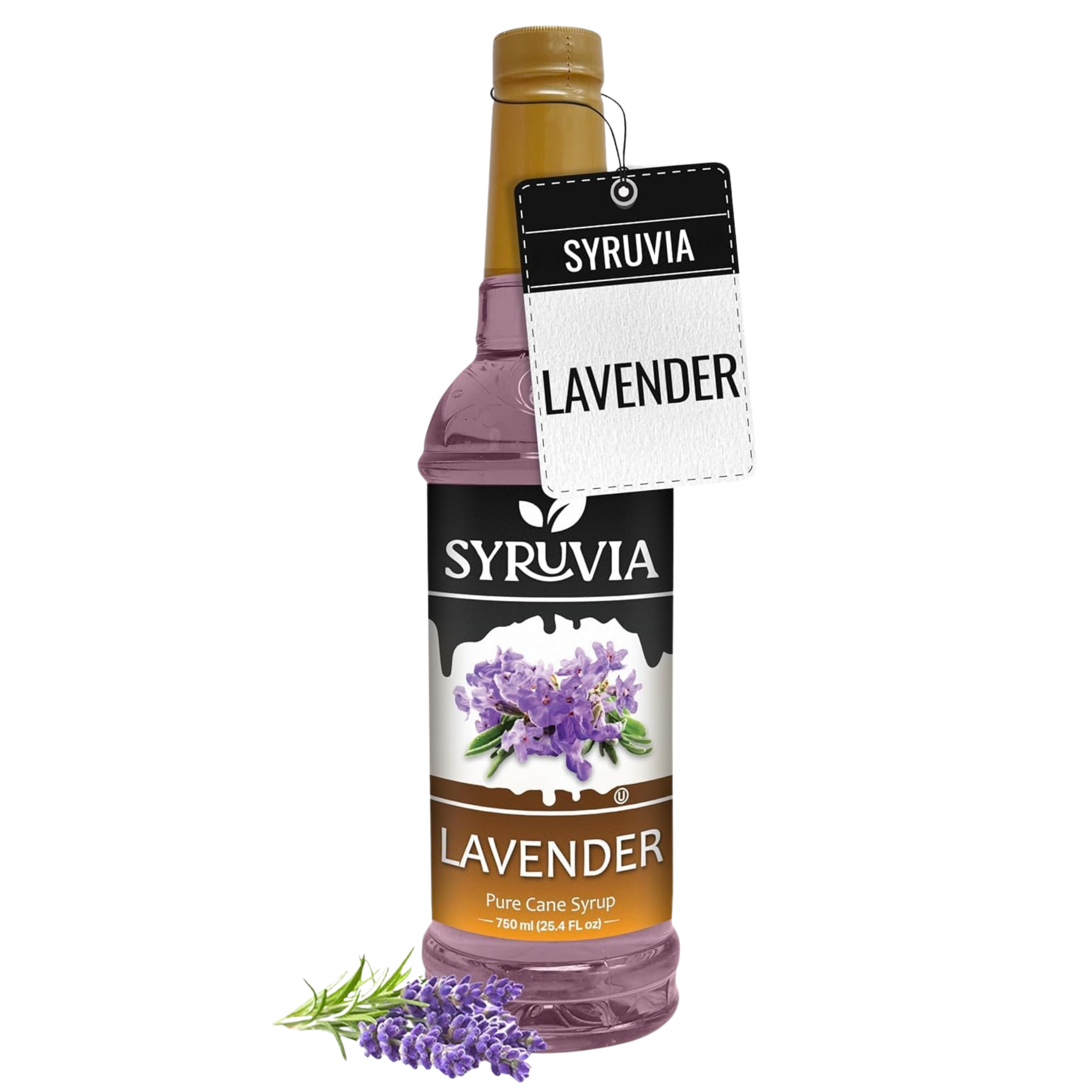 Syruvia Lavender Coffee Syrup — 25.4 fl oz (750 ml)