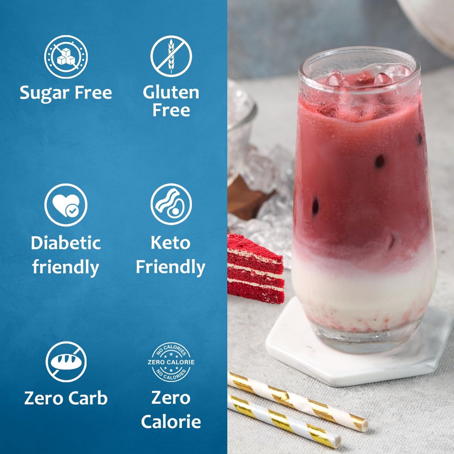 Syruvia Sugar-Free Red Velvet Coffee Syrup — 25.4 fl oz (750 ml)