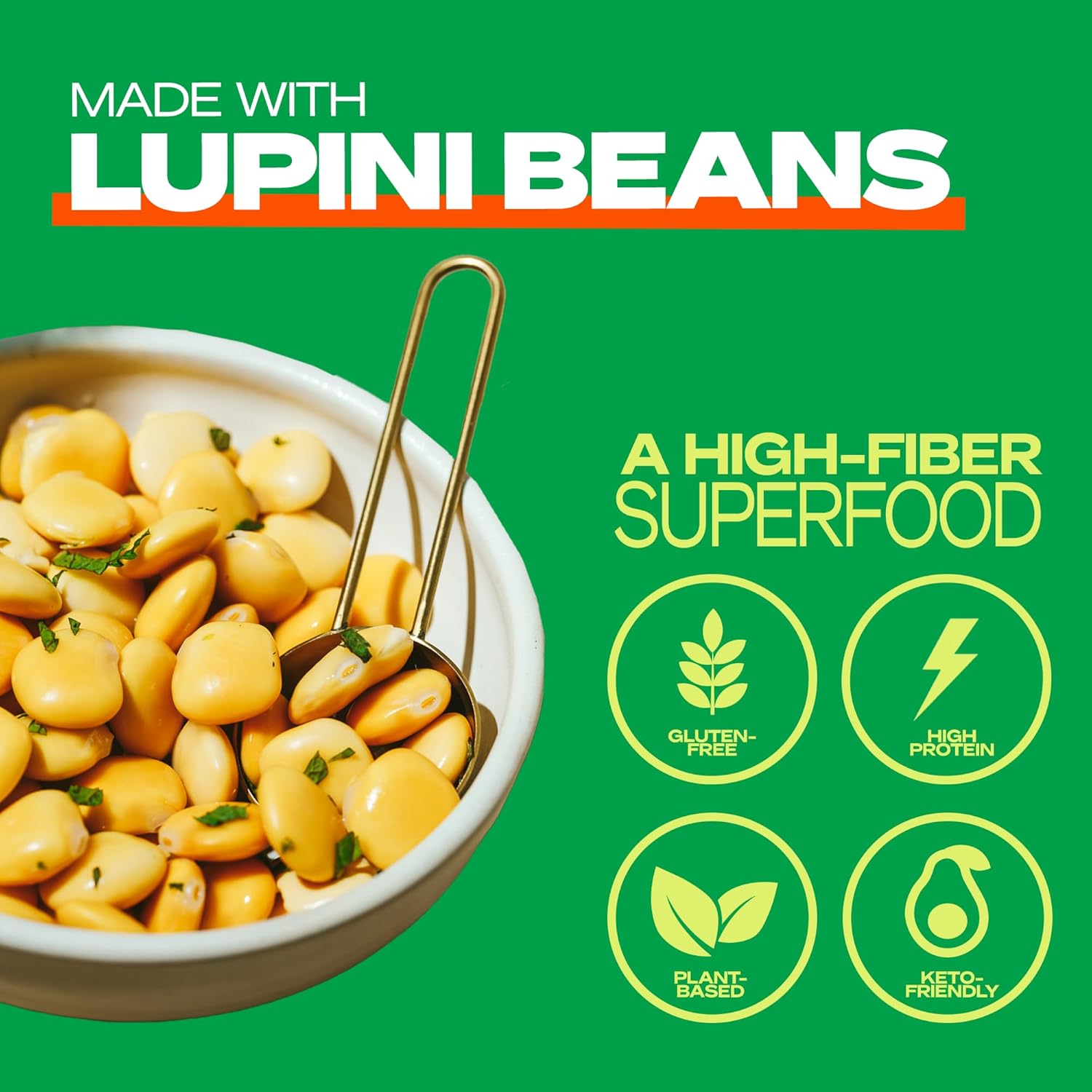 Kaizen Low Carb Keto Rice - Gluten-Free, High Protein (20g), Keto Friendly, Plant Based, Made with High Fiber Lupin Flour - 8 ounces (Pack of 3)