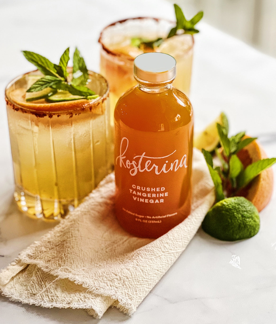 Kosterina Crushed Tangerine Vinegar – 8 oz