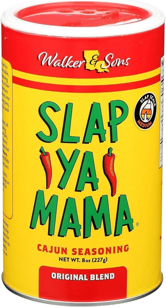 Slap ya Mama's Cajun Seasoning Original Blend, 8oz – All-Natural Louisiana Style Spice Mix for Cooking, Grilling, Seafood, Meat, Vegetables & More – MSG Free & Kosher