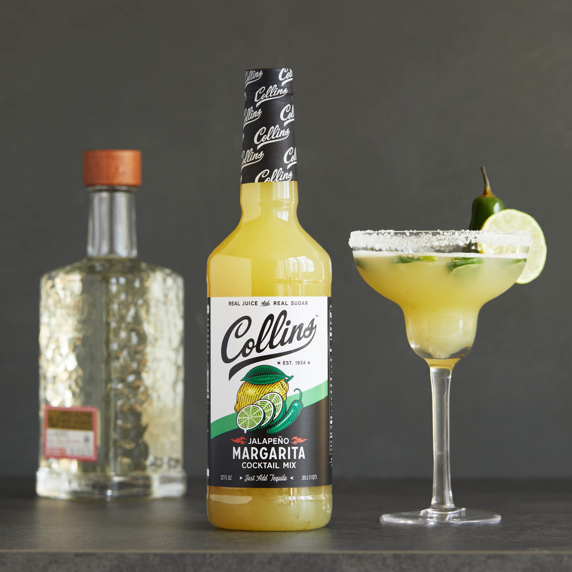 Collins Jalapeno Margarita Cocktail Mix — 32 oz