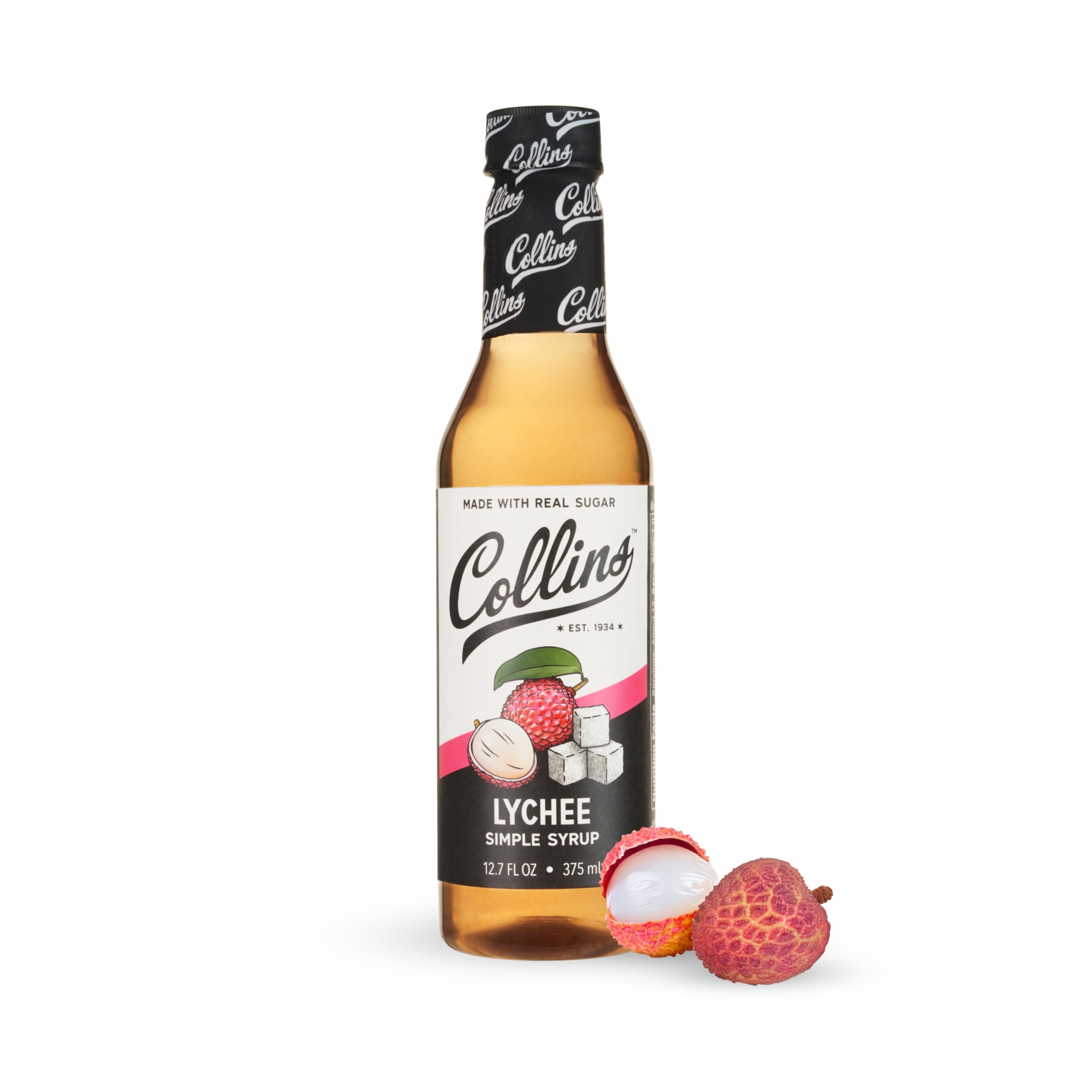 Collins Lychee Simple Syrup for Cocktails – 12.7 oz