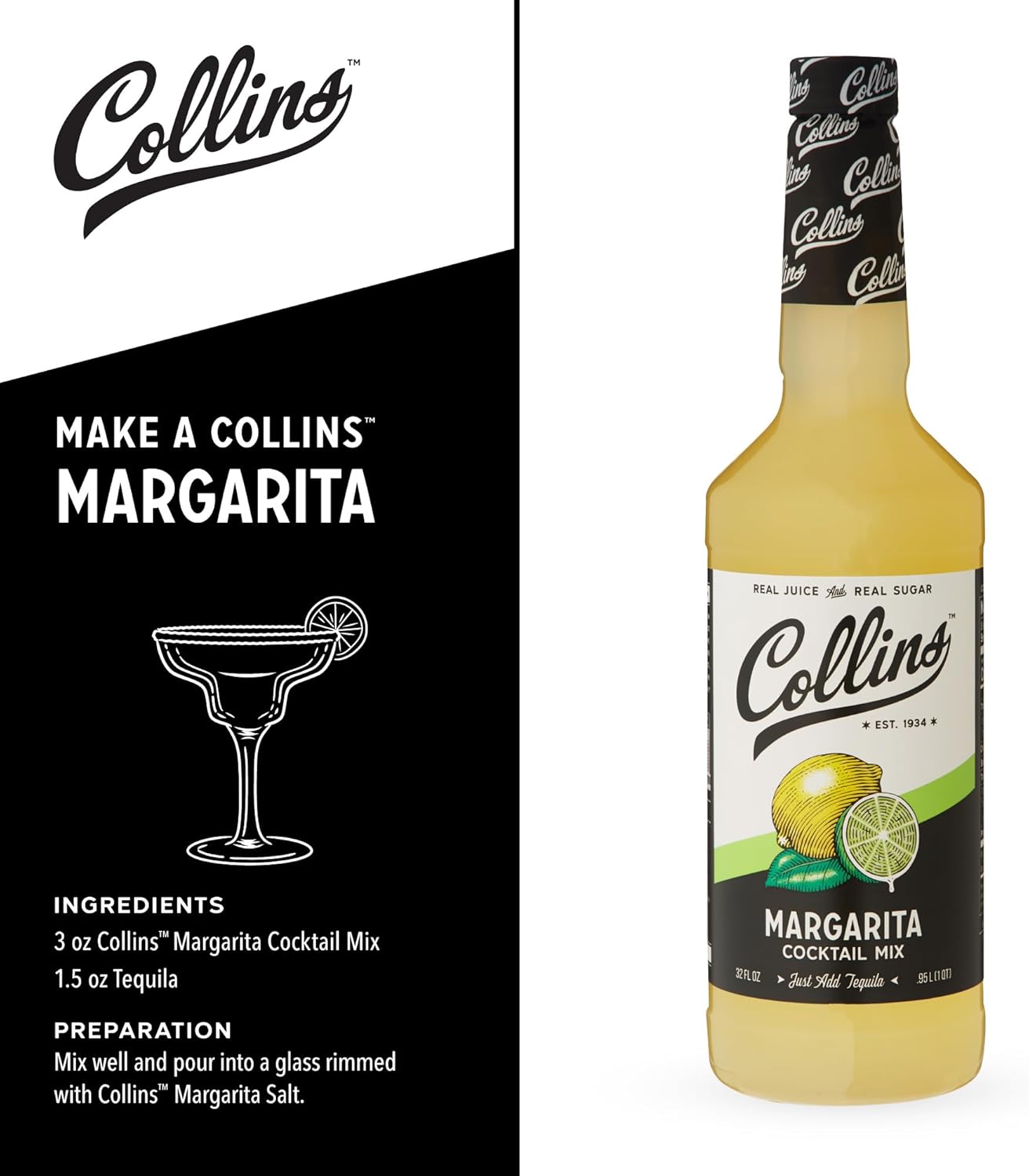 Collins Margarita Cocktail Mix — 32 oz