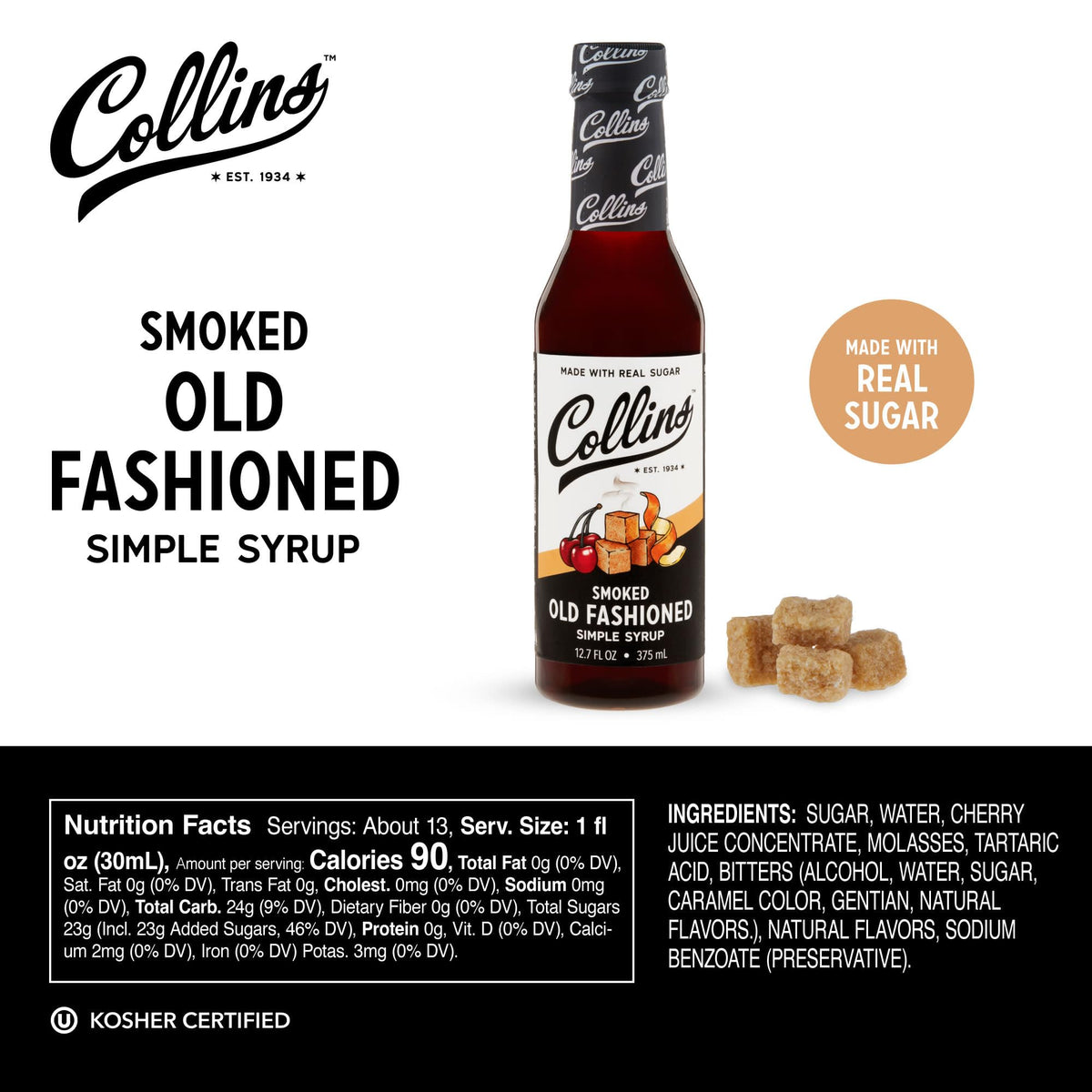 Collide Syrup Collins Cocktail Syrup, 12.70 Fl Oz (Pack of 1), Clear – Only Gourmet