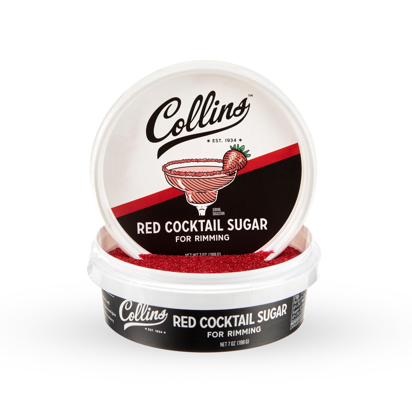 Collins Red Cocktail Sugar — 7 oz