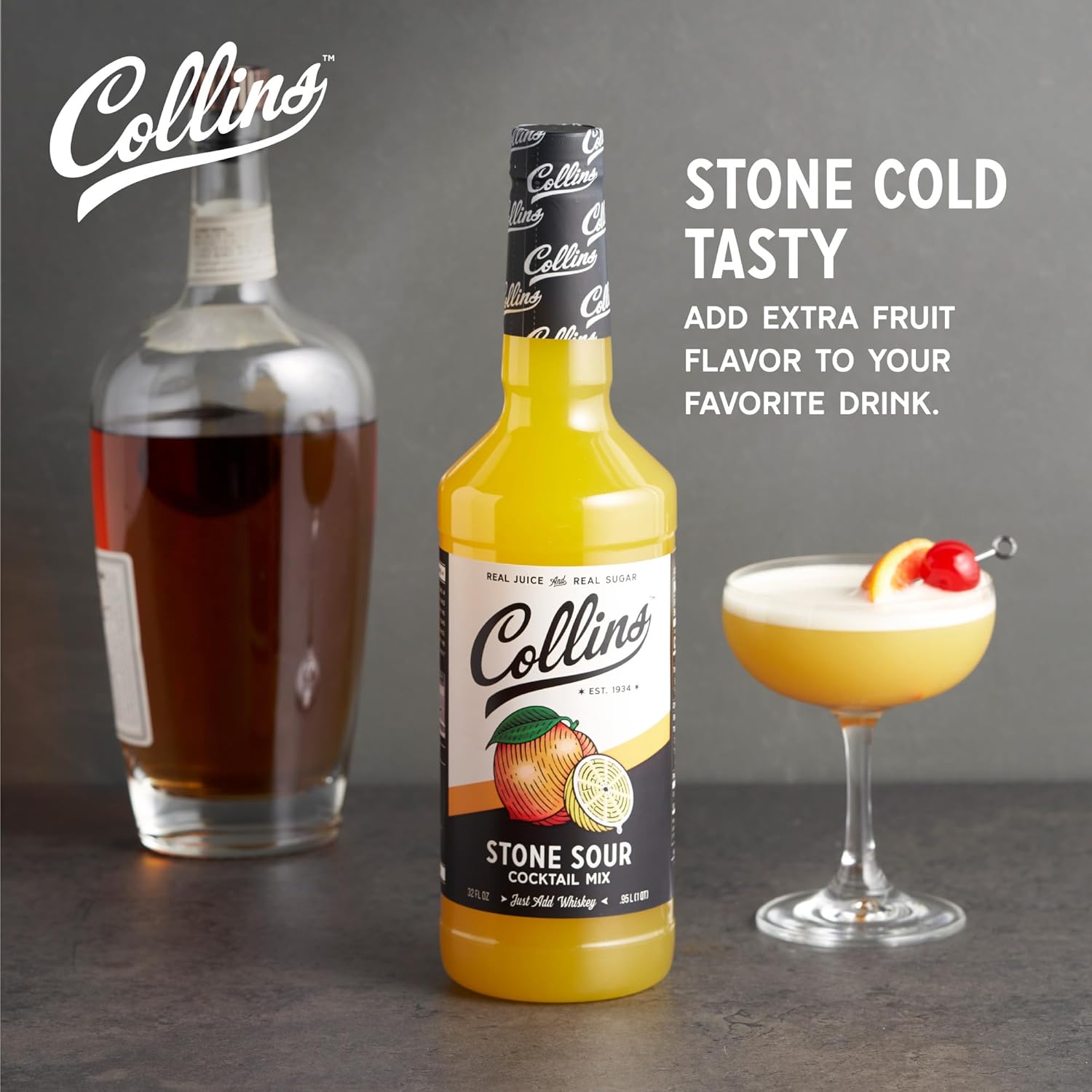 Collins Stone Sour Cocktail Mix — 32 oz