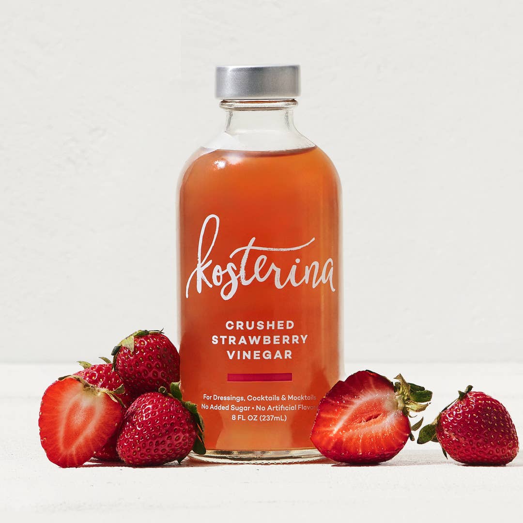 Kosterina Crushed Strawberry Vinegar – 8 oz