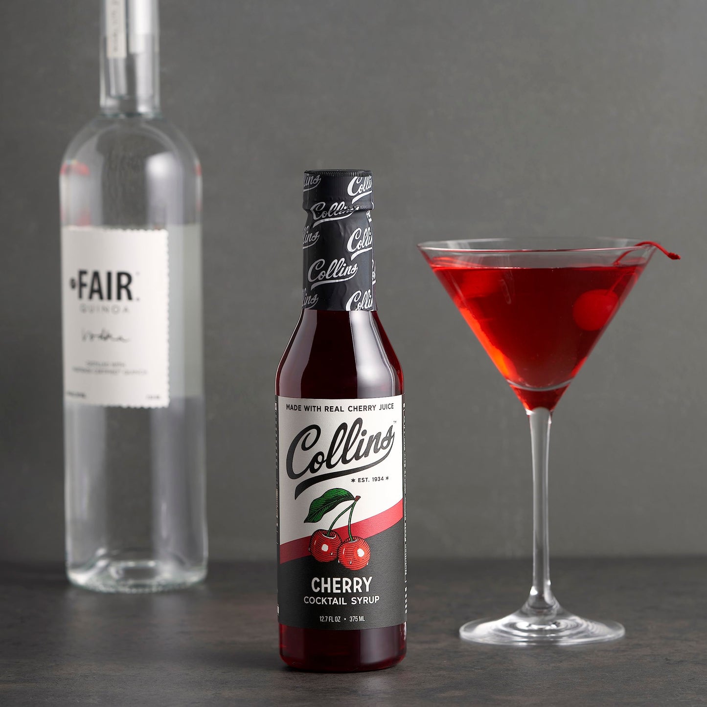 Collins C7 12.7 oz. Cherry Cocktail Syrup by Multicolor