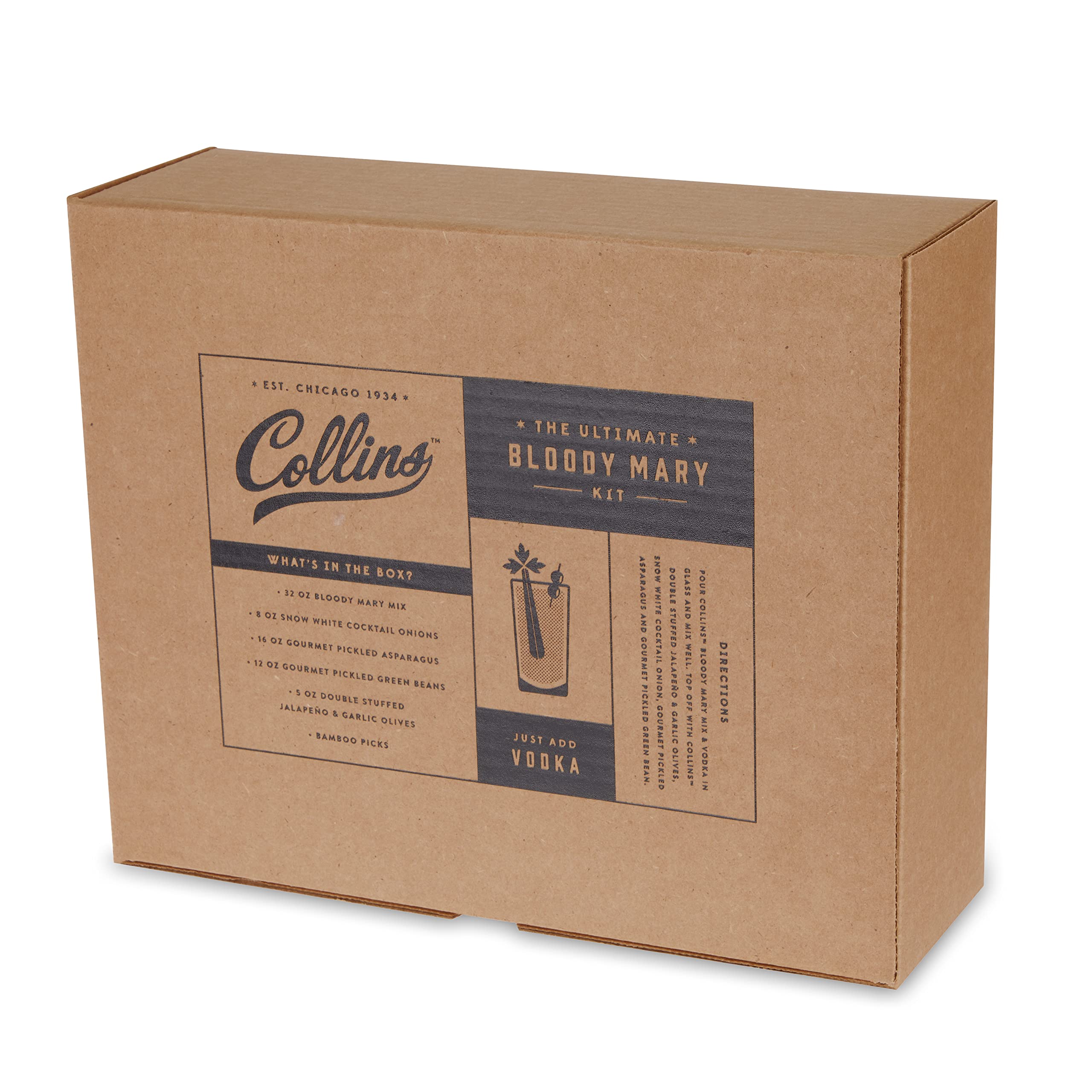 Collins Ultimate Bloody Mary Kit — Complete Cocktail Experience (Set of 6)