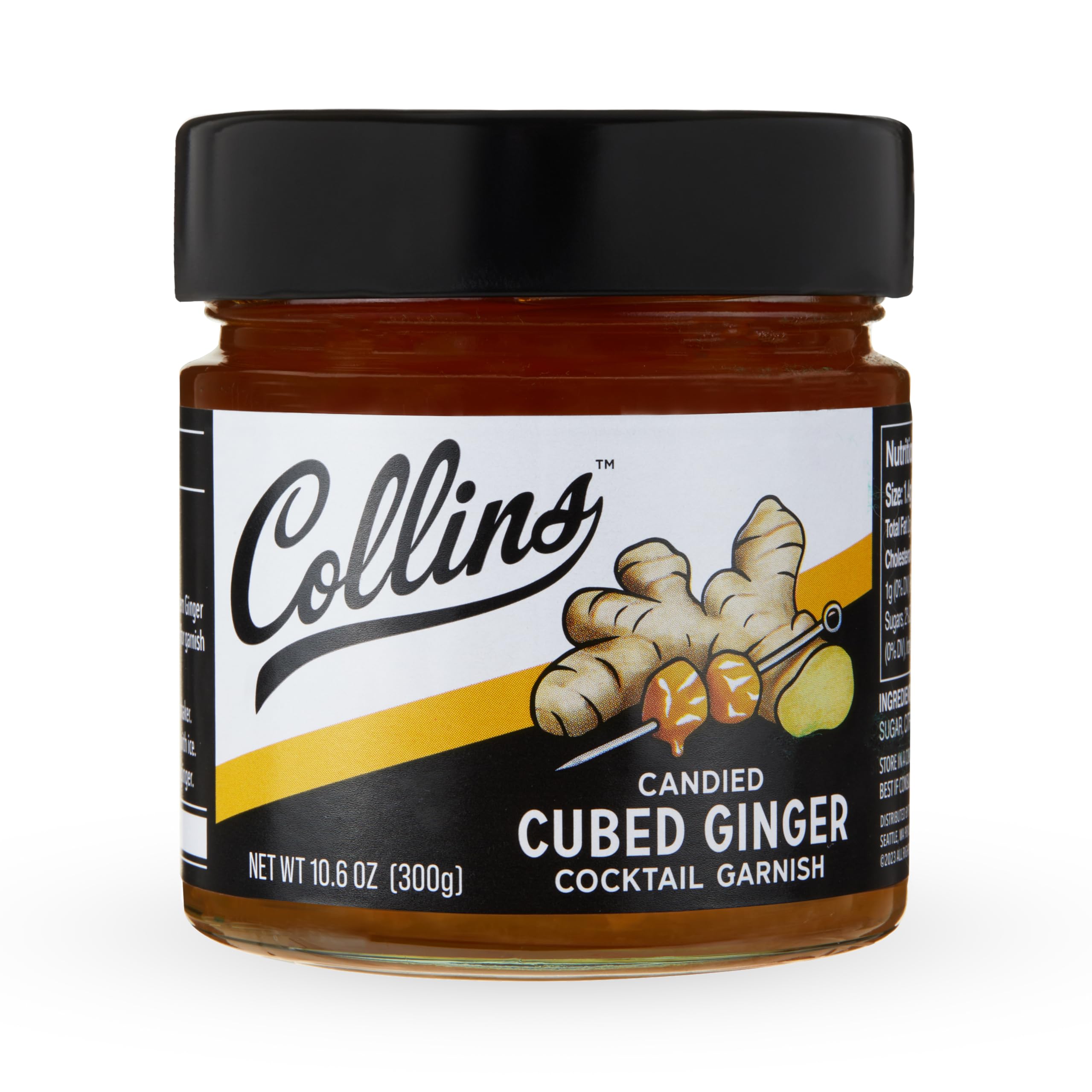 Collins Cubed in Ginger Syrup — 10.6 oz