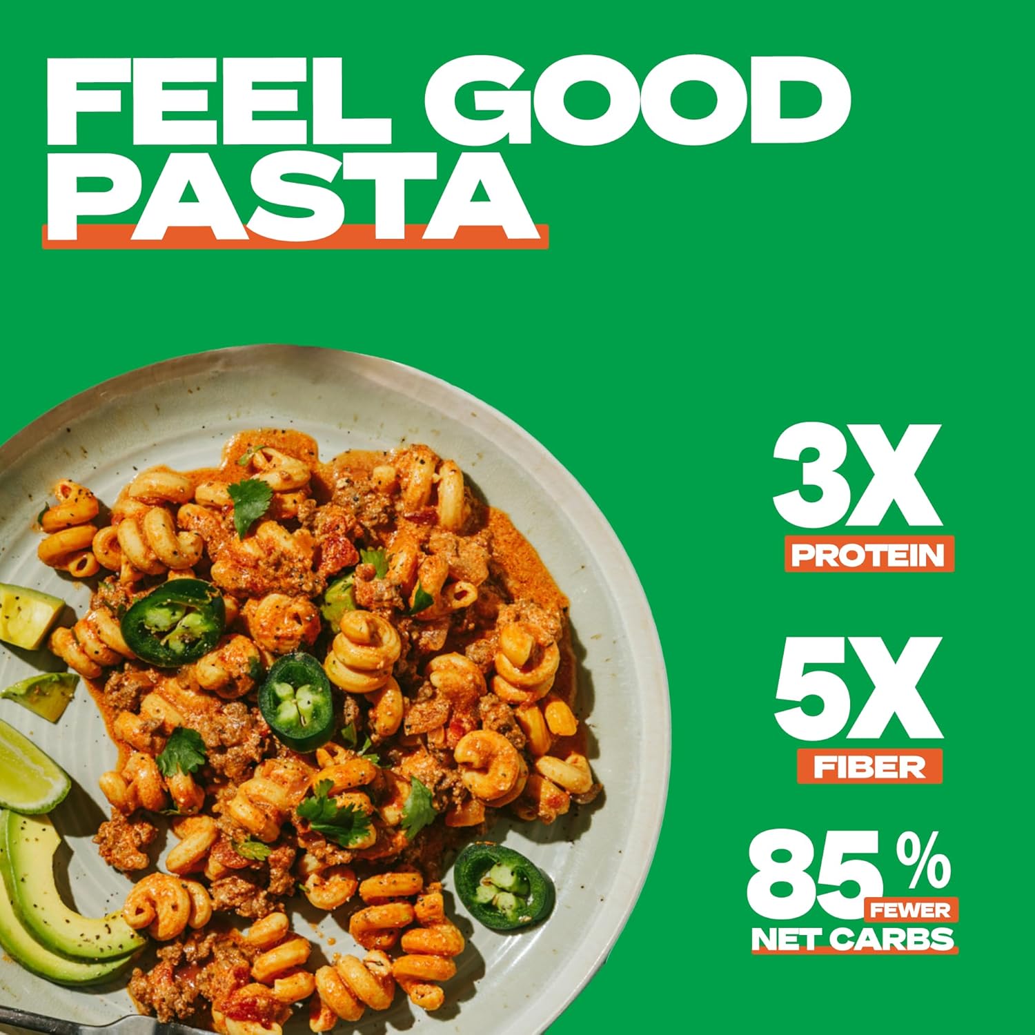 Kaizen Low Carb Cavatappi Lupini Pasta - Keto Pasta, High Protein, Plant Based, Made with High Fiber Lupin Flour - 8 ounces (Pack of 3)