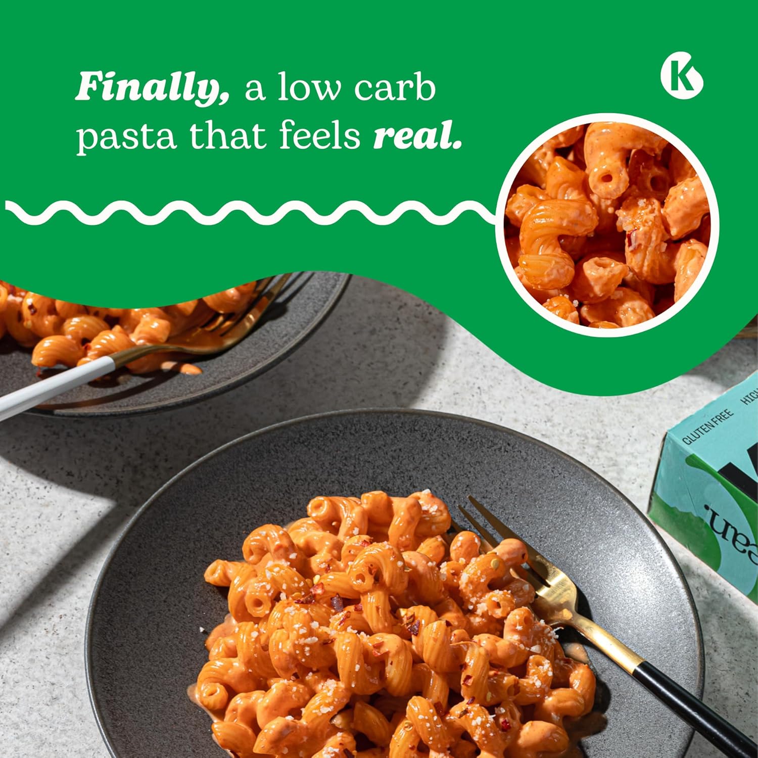 Kaizen Low Carb Cavatappi Lupini Pasta