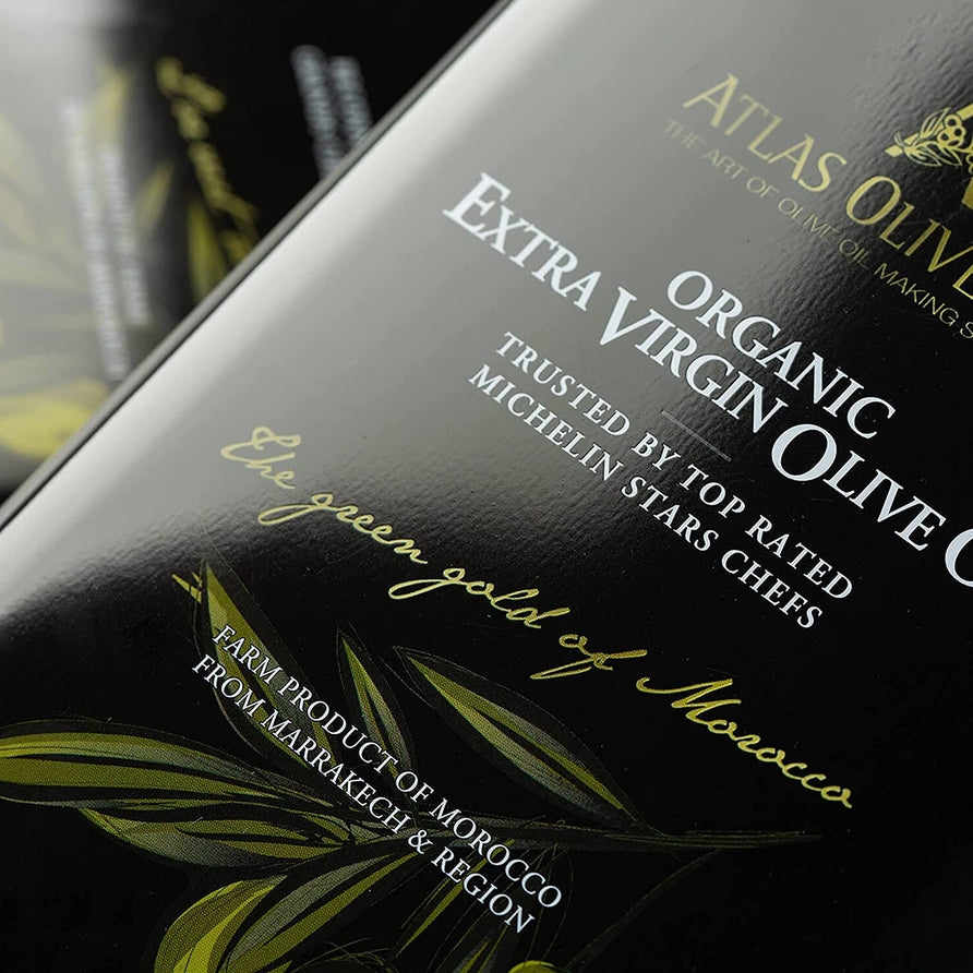 Atlas Olive Oils Organic Extra Virgin Olive Oil Tin