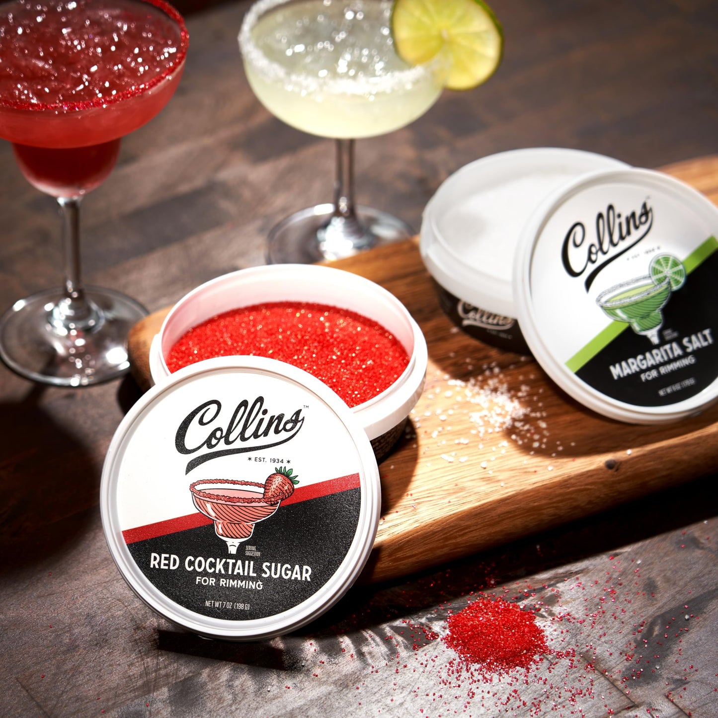 Collins Red Cocktail Sugar — 7 oz