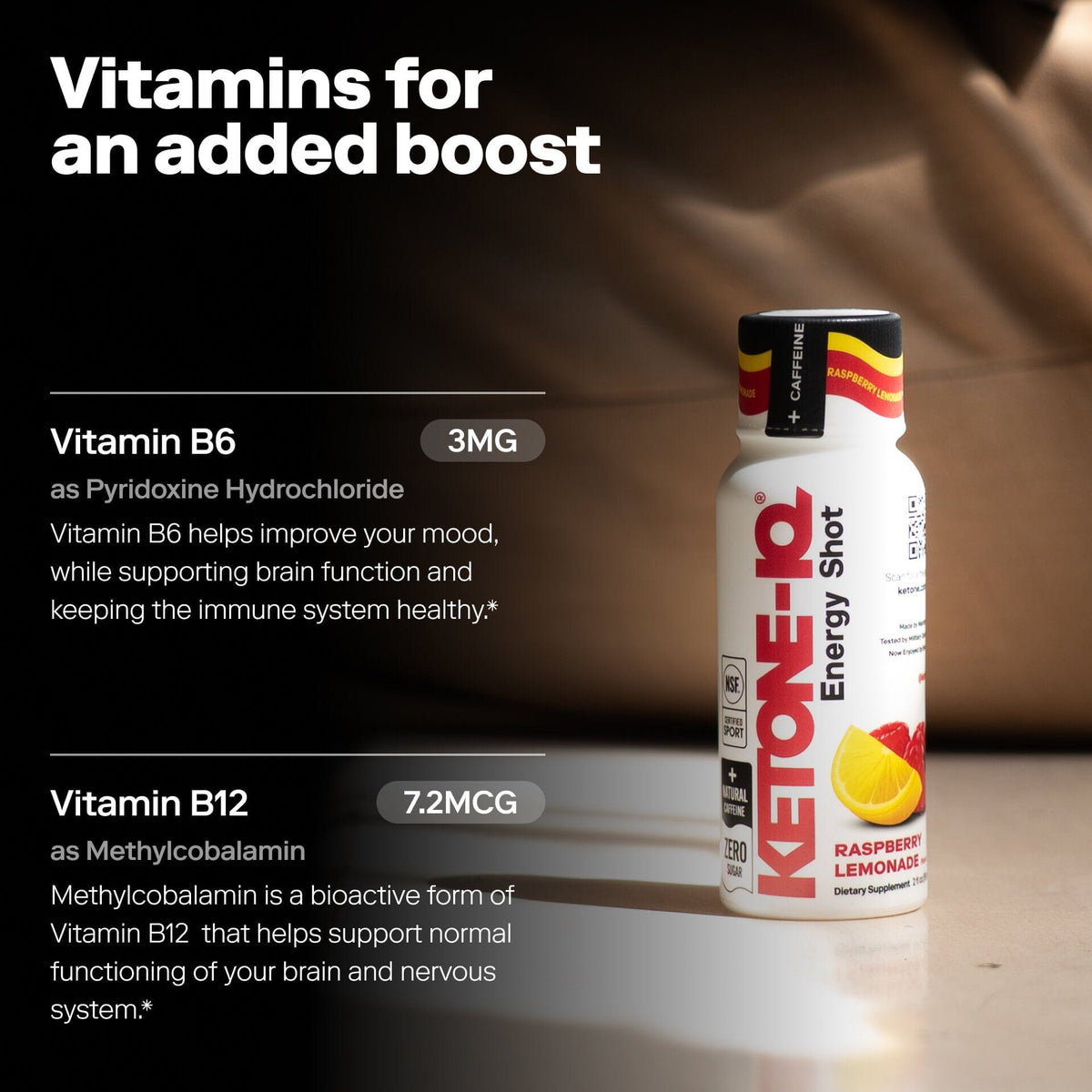 Ketone-IQ +Caffeine Shot, Green Apple