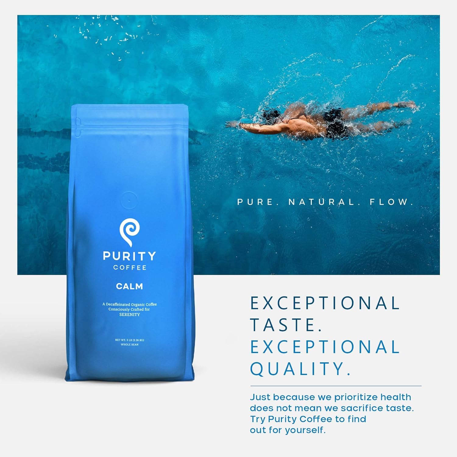CALM: Decaf - Whole Bean Coffee  –  2268g