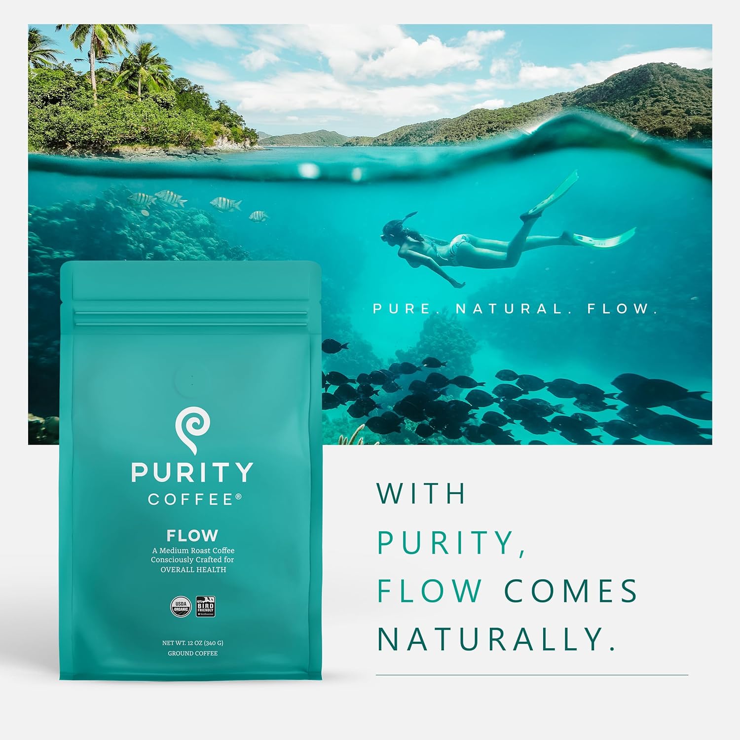 FLOW: Original Medium Roast – Whole Bean Coffee – 2268g