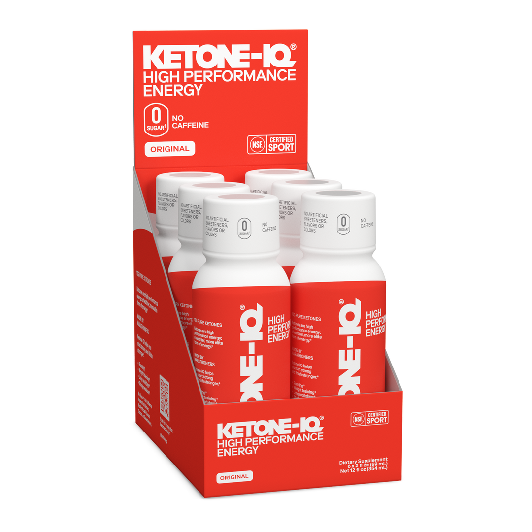 Ketone-IQ No Caffeine Shot, Original, 6 Bottles, 2 fl oz (59 ml) Each