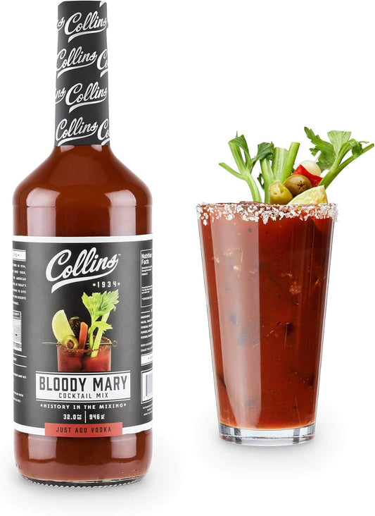 Collins 6000 32 oz. Classic Bloody Mary Cocktail Mix, Multi Colored