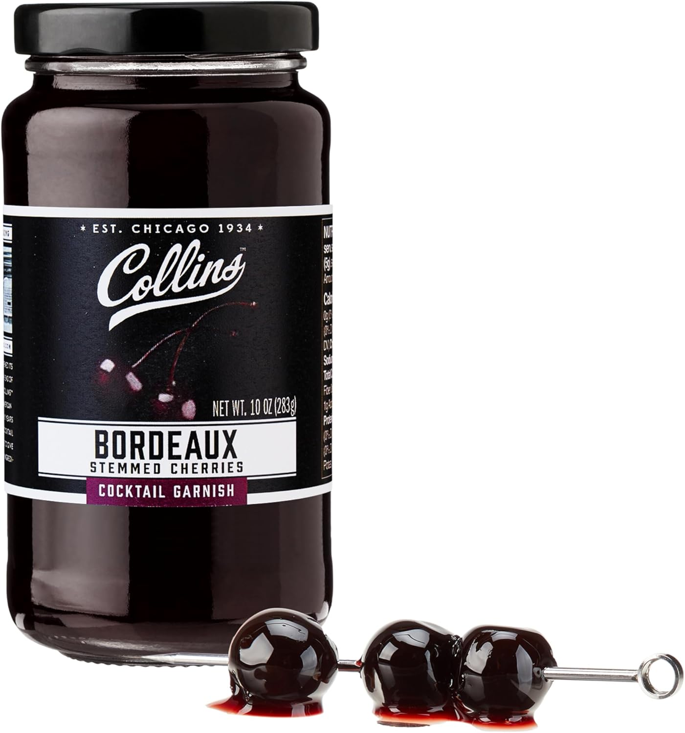 Collins Bordeaux Style Cherries — 10 oz