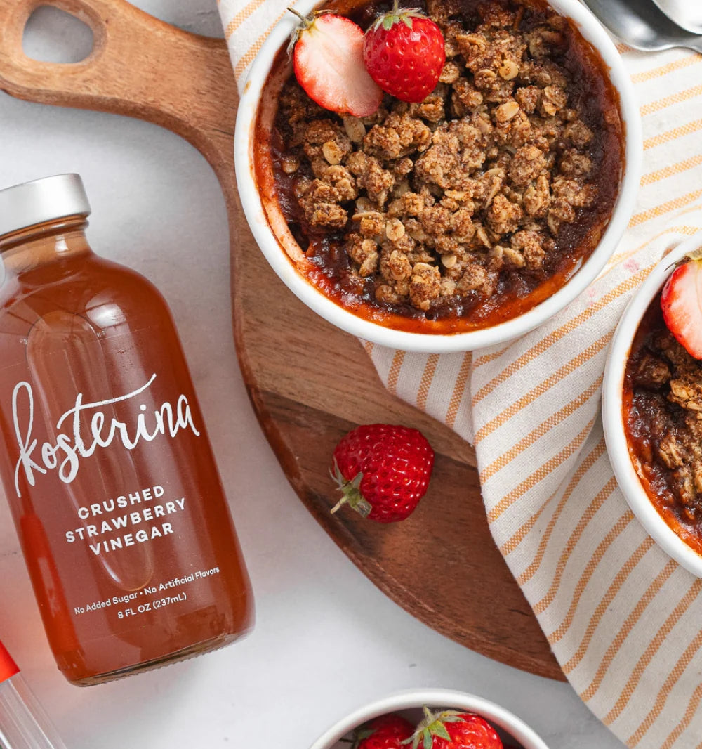 Kosterina Crushed Strawberry Vinegar – 8 oz