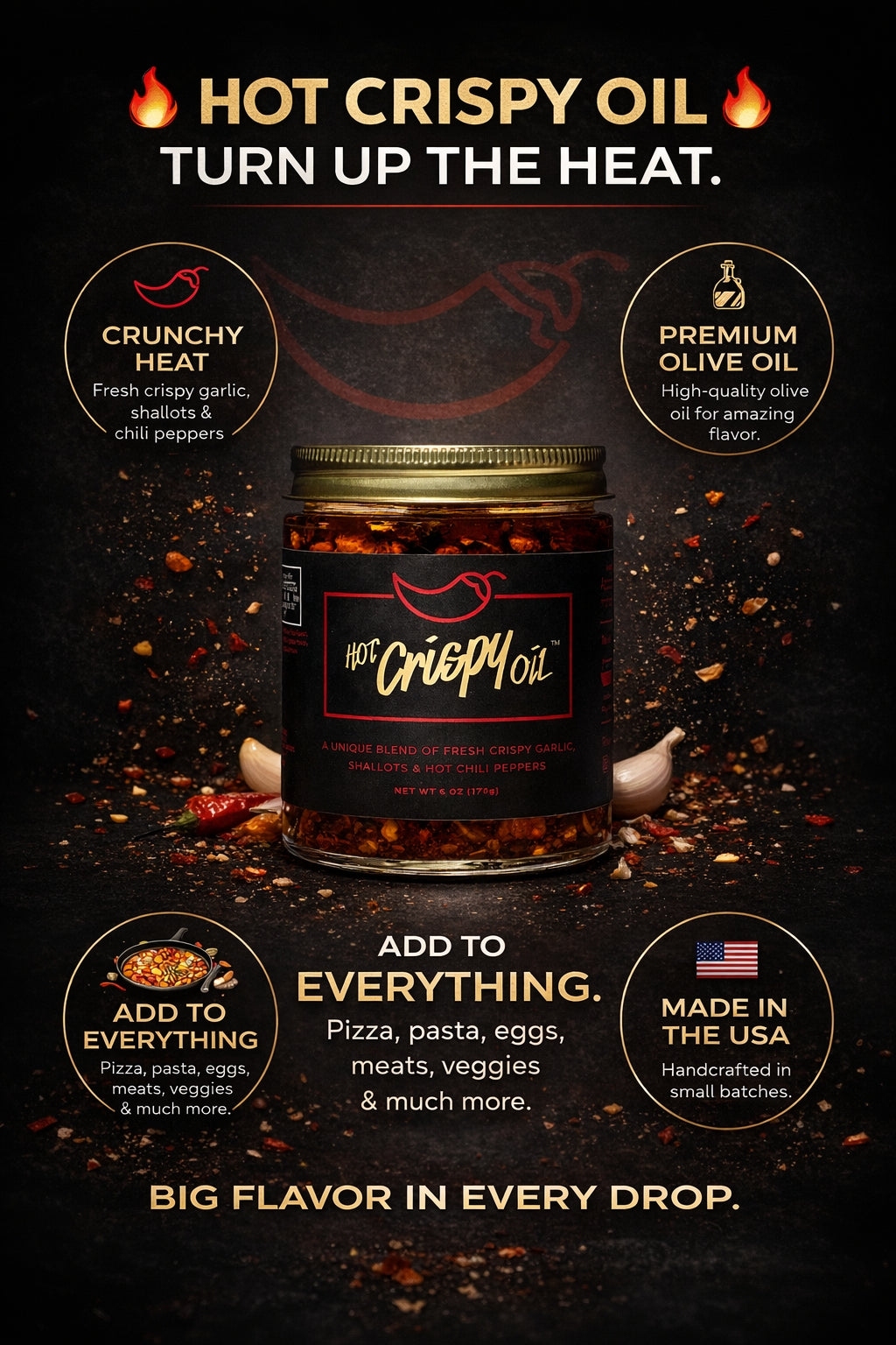 Hot Crispy Oil – Original – 6 fl oz