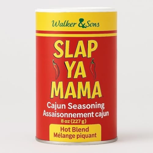 Slap Ya Mama Hot & Spicy Cajun Seasoning Blend, 8 oz (227 g)