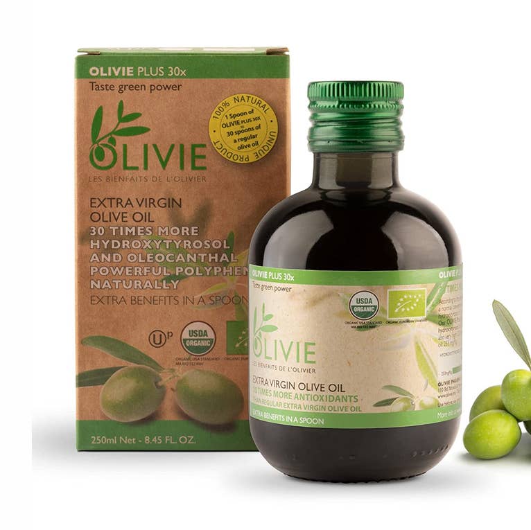 Atlas  Olivie Plus 30X Organic High Polyphenol Extra Virgin Olive Oil – 250 ml